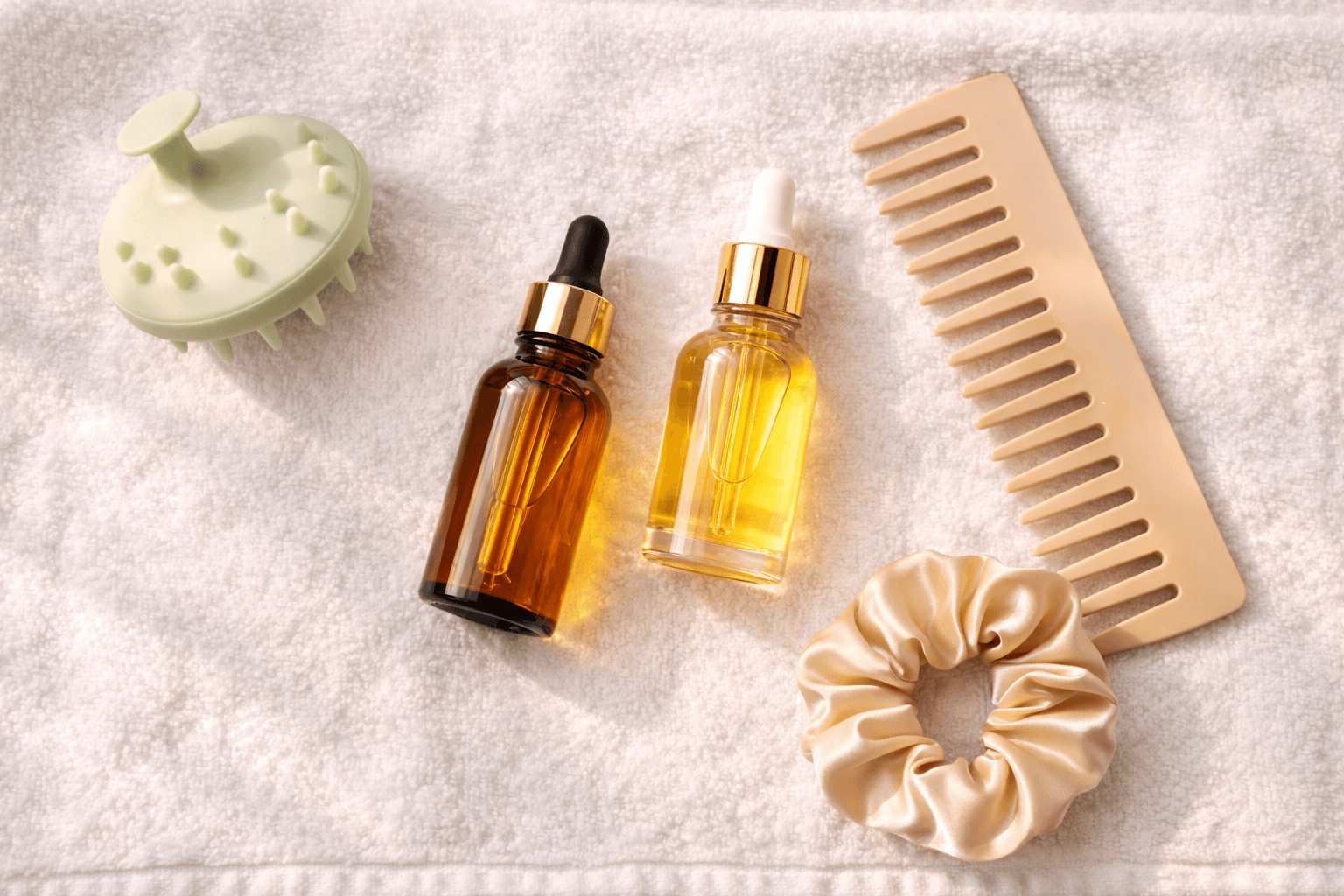 Before and after comparison of hair thickness after 12 weeks of serum use