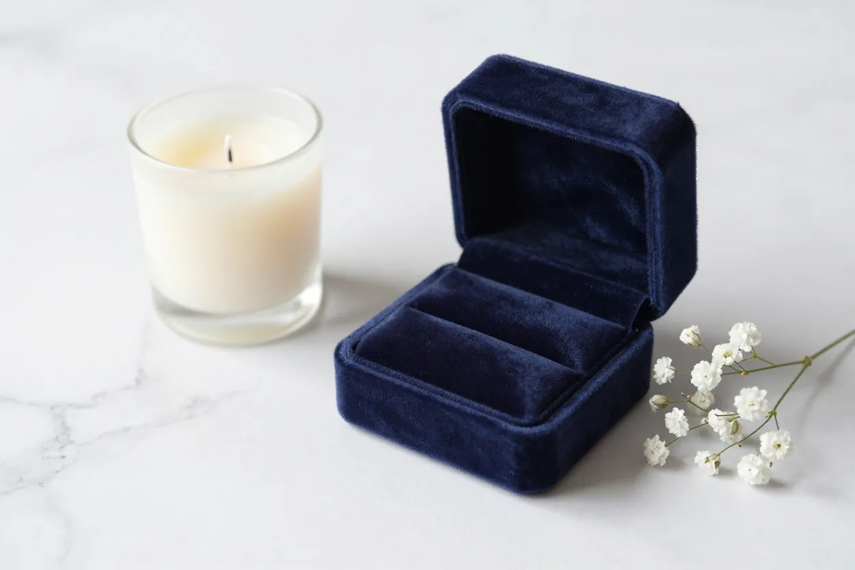Close-up of engraved and personalized rehearsal dinner gift details with names and dates
