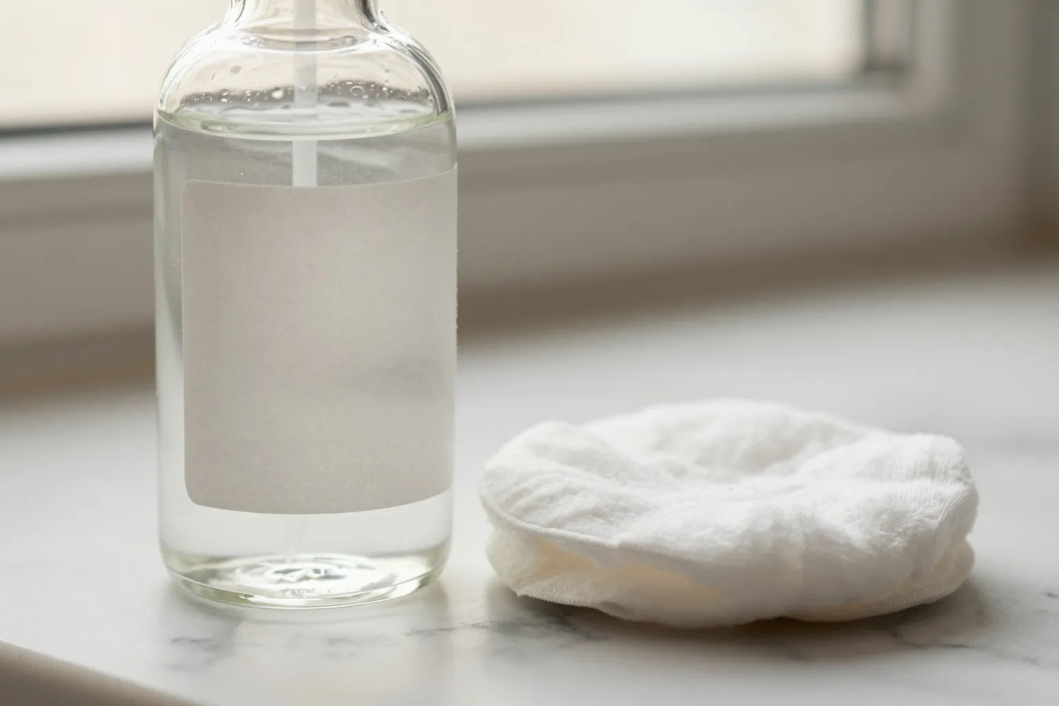 Close-up of salicylic acid chemical exfoliation action within pore
