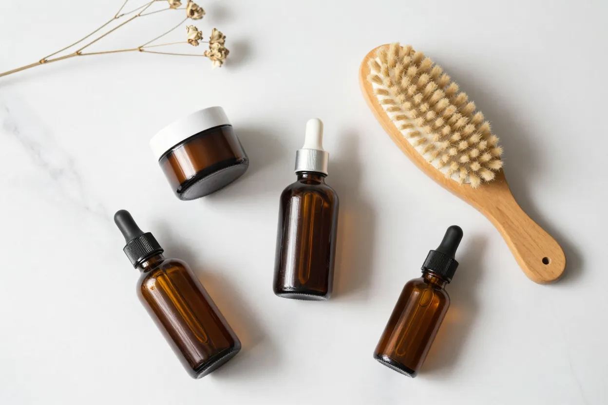 Viral TikTok product favorites arranged on aesthetic display with trending items