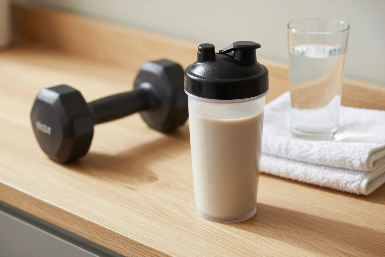 Muscle building results from whey versus plant protein over 12 weeks with strength metrics